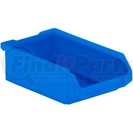 Schaeffer Material LF060402.0BL1 SSI Schaefer LF060402.0BL1 - 4 x 6 x 2 LF Hopper Front Plastic Stacking Bin, Blue,