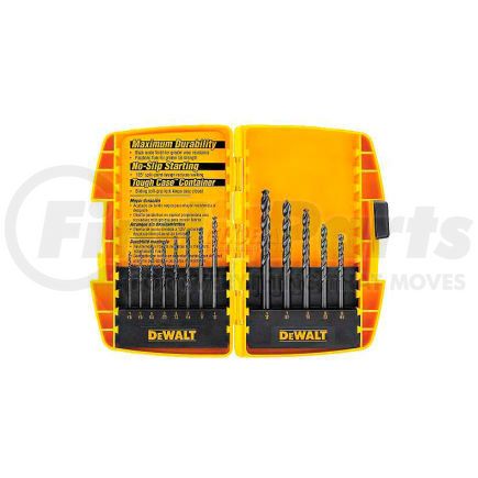 DEWALT DW1163 DeWALT&#174; Drill Bit Set, DW1163, Black Oxide, 13 Pieces, 1/16" - 1/4" Split Point Bits