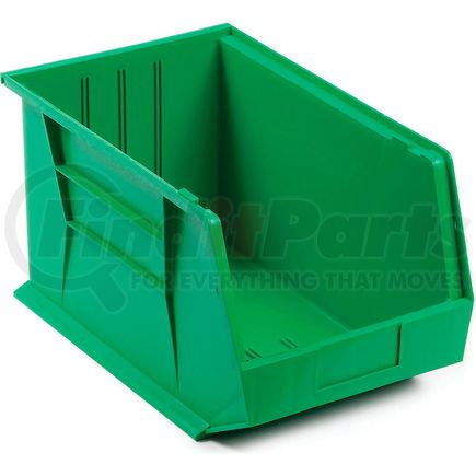 Quantum Storage Systems QUS255GN Plastic Stack & Hang Bin, 11"W x 16"D x 8"H, Green