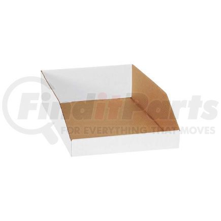 The Packaging Wholesalers BSBINEB1812 Global Industrial&#153; 12" x 18" x 4-1/2" Open Top White Corrugated Bin Box