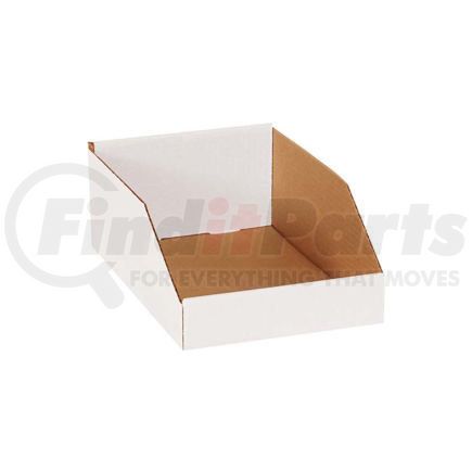 The Packaging Wholesalers BSBINMT812 Global Industrial&#153; 8" x 12" x 4-1/2" Open Top White Corrugated Bin Box