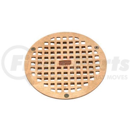 Zurn PB400-6B-STR-W/SCR Zurn 6" Dia. Round Floor Drain W/Screws, Brass