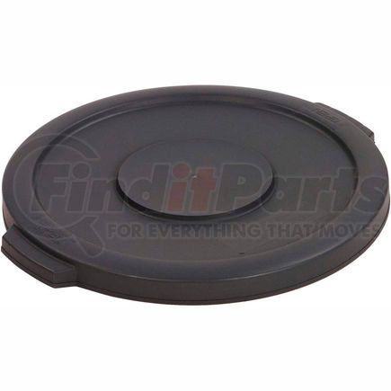 Carlisle 34104523 Carlisle Bronco Round Waste Container Lid, 44 Gallon, Gray - 34104523