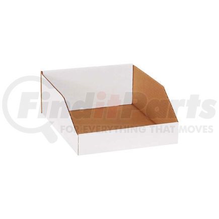 The Packaging Wholesalers BSBINMT1012 Global Industrial&#153; 10" x 12" x 4-1/2" Open Top White Corrugated Bin Box