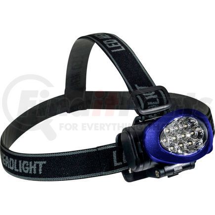 Gogreen GG-113-10HLBL GoGreen Power, 10 LED Headlamp, GG-113-10HLBL, Blue