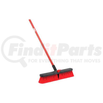 Libman Company 804 Libman Commercial Push Broom With Resin Block - 18" - Medium-Duty Bristles - 804