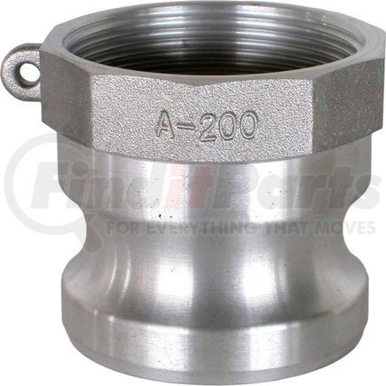 BE Power Equipment 90.390.400 4" Aluminum Camlock Fitting - Male Coupler x FPT Thread