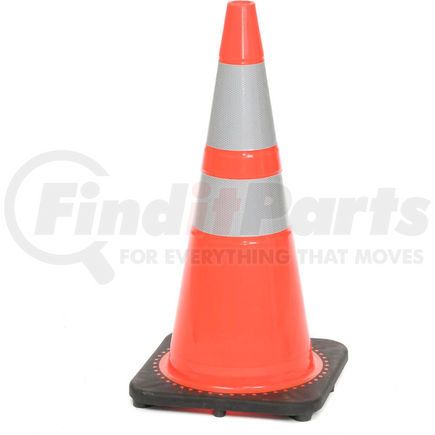 Cortina Safety Products 03-500-10 28" Traffic Cone, Reflective, Orange W/ Black Base, 7bs, 03-500-10