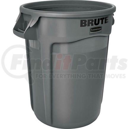 Rubbermaid FG263200GRAY Rubbermaid Brute&#174; 2632 Trash Container w/Venting Channels, 32 Gallon - Gray