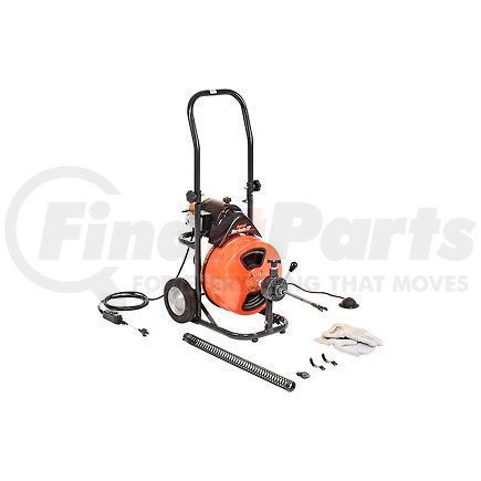 General Wire Spring Company P-XP-D General Wire P-XP-D Mini-Rooter XP Drain/Sewer Cleaning Machine W/ 75' x 1/2"Cable & 4 Pc Cutter Set