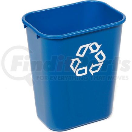 Rubbermaid FG295773BLUE Rubbermaid&#174; Deskside Recycling Wastebasket, 10 Gallon, Blue