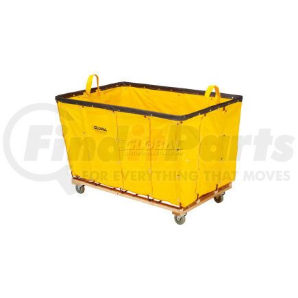 Global Industrial 241982YL Global Industrial&#153; Basket Bulk Truck, Vinyl, 8 Bushel Capacity, Yellow