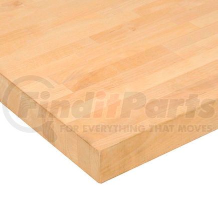 John Boos & Company IST004-O Global Industrial&#153; Maple Butcher Block Square Edge Workbench Top, 72"W x 24"D x 1-3/4"H