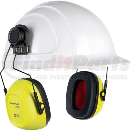 North Safety 1035127-VS Honeywell Verishield™ Hard Hat Mounted Ear Muff, 27 dB, Hi Visibility
