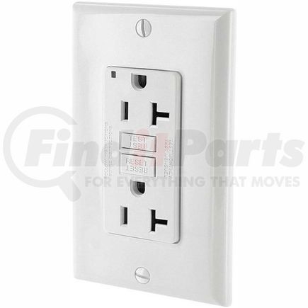 Leviton GFNT2-W Leviton GFNT2-W 20A SmartlockPro Self-Test GFCI Duplex Recpt, Ind Light, Wire Leads, White