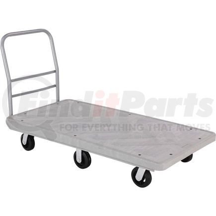 Global Industrial PM360-R6 Global Industrial&#153; Structural Foam 60x30 Plastic Deck Platform Truck - 6 Wheels - 2500 Lb. Cap.