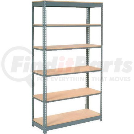 Global Industrial 717316 Global Industrial&#8482; Heavy Duty Shelving 48"W x 12"D x 84"H With 6 Shelves - Wood Deck - Gray