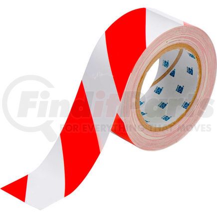 Brady 104318 Brady&#174; 104318 ToughStripe Floor Marking Tape, 2" W X 100'L, Red/White