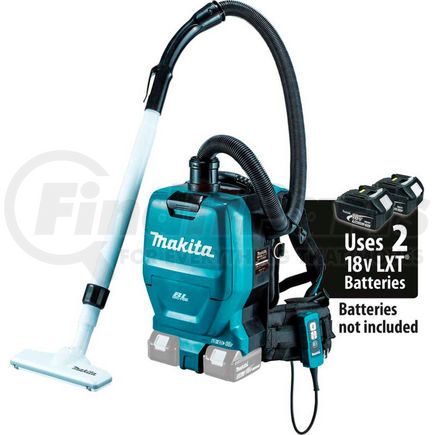 Makita XCV05Z Makita&#174 XCV05Z 18V X2 36V Brushless Cordless 1/2 Gal HEPA Filter Backpack Dry Vac, Tool Only