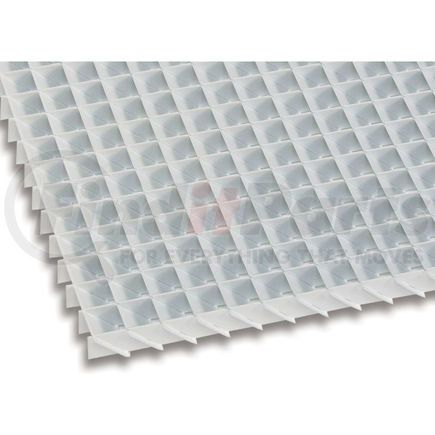 American Louver ALUMWHT-45-2448-2PK American Louver Sight-Guard Eggcrate Panel, Angled 45 degrees,  Aluminum, White, PK2