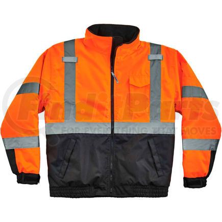 Ergodyne 25619 Ergodyne&#174;GloWear&#174; 8377 Type R Class 3 Quilted Bomber Jacket, Orange, 5XL, 25619