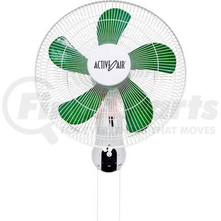 Hydrofarm ACF16 Active Air 16" Oscillating Wall Mount Fan, 3 Speeds, 2224 CFM, 120V