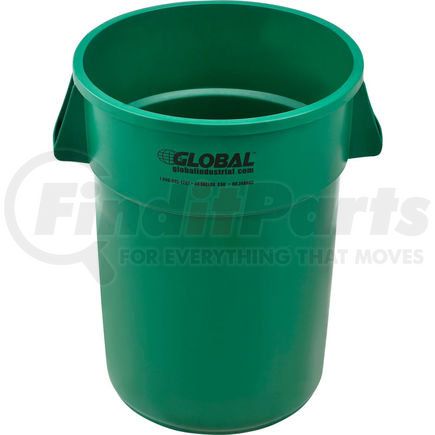 Global Industrial XDW-44GN Global Industrial&#153; Plastic Trash Can - 44 Gallon Green