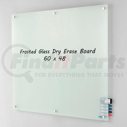 Global Industrial 695512 Global Industrial&#8482; Frosted Glass Dry Erase Board - 60 x 48