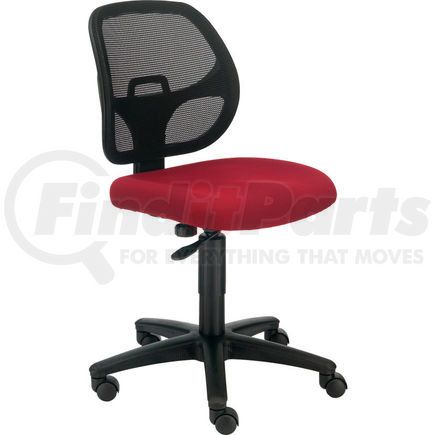 Global Industrial A2813TMI-RD Interion&#174; Mesh Office Chair With Mid Back, Fabric, Red