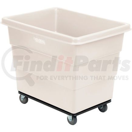 Global Industrial 800314WH Global Industrial&#8482; Plastic Bulk Box Truck, 12 Bushel, Steel Chassis Base White