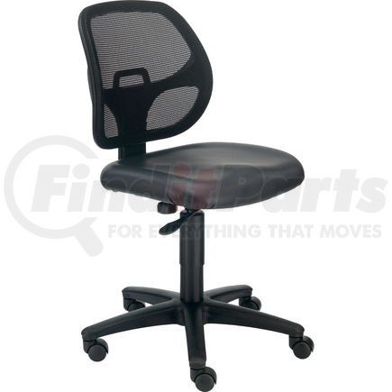 Global Industrial A2813TMI-V Interion&#174; Mesh Office Chair With Mid Back, Vinyl, Black