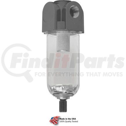 Arrow Pneumatic F300-01 Arrow Mini Particulate Filter F300-01, Poly Bowl, 1/8" Npt, 150 Psi