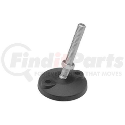 JW Winco 8T4WP1 Leveling Mount w/ Lag Bolt Holes, 1/2-13 x 4" Stud, 1.97" Base Dia, 5.375"H, 4000 lbs Load Cap - USA