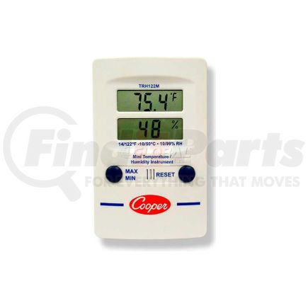 Cooper-Atkins TRH122M-0-8 Cooper Mini Wall Thermometer, Trh122m-0-8, Digital Temperature & Humidity, Dual Display 