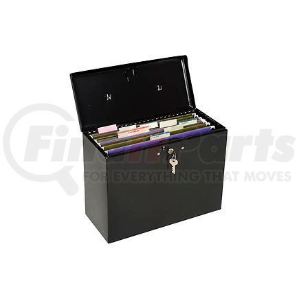 Master Lock 7148D Master Lock&#174; No. 7148D Steel Security File Box 13-1/2"L x 6"W x 10-1/2"H, Black