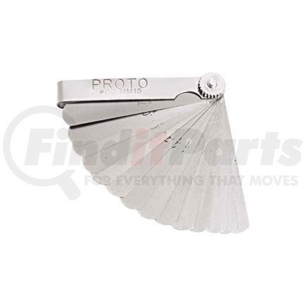 Proto J00MM15 Proto J00MM15 15 Blade Metric Feeler Gauge Set, 1/2" x 3" Blades