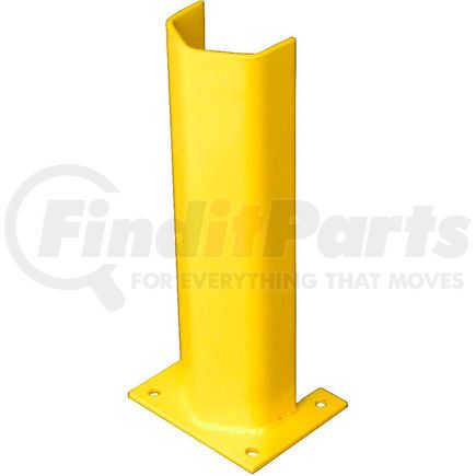 Bluff Manufacturing 1/4PO18SY 1/4" Thick 18" H Steel Post Protector Yellow