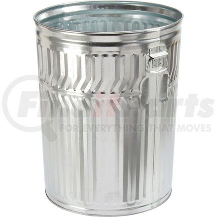 Witt Industries WCD32C Witt Industries Commercial Duty Outdoor Galvanized Steel Corrosion Resistant Trash Can,32 Gal,Silver