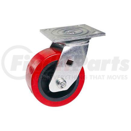 Casters, Wheels & Industrial Handling 1498-6 Faultless Swivel Plate Caster 1498-6 6" Polyurethane Wheel