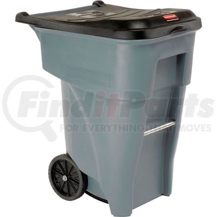 Rubbermaid FG9W2100GRAY 65 Gallon Rubbermaid Large Mobile Waste Receptacle - Gray With Lid