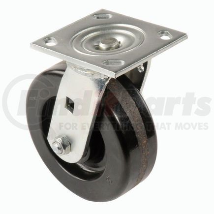 Casters, Wheels & Industrial Handling CW3-515S-PHRB Global Industrial™ Heavy Duty Swivel Plate Caster 5" Plastic Wheel 500 Lb. Capacity