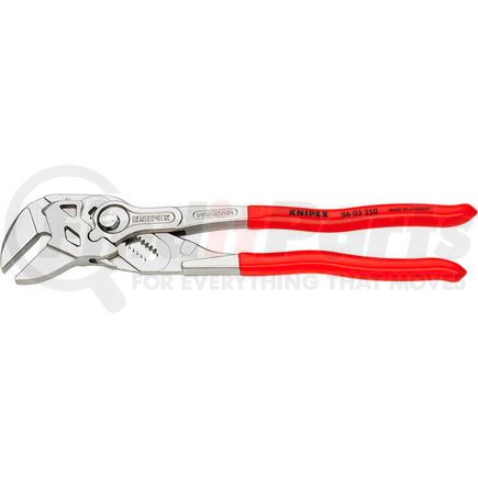 Knipex 86 03 250 SBA KNIPEX 86 03 250 SBA 10" Smooth Straight Jaw Tongue & Groove Plier