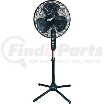 Comfort Zone CZST161BTEBK Comfort Zone&#174; CZST161BTEBK Oscillating Pedestal Fan Black 16"