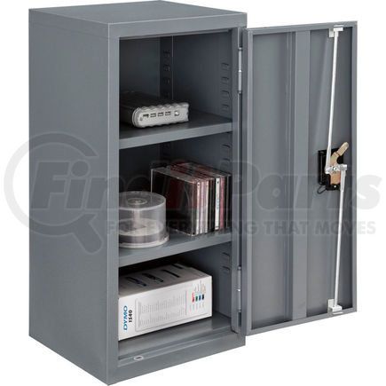 Global Industrial 269874GY Global Industrial&#8482; Wall Storage Cabinet Assembled 13-3/4"W x 12-3/4"D x 30"H Gray