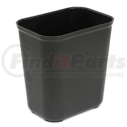 Rubbermaid FG254300BLA Rubbermaid 7 Gallon Fire Resistant Fiberglass Wastebasket - Black