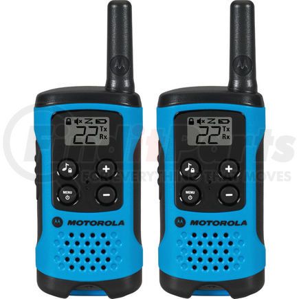 Motorola T100 Motorola Talkabout&#174; T100 Two-Way Radios, Neon Blue - 2 Pack