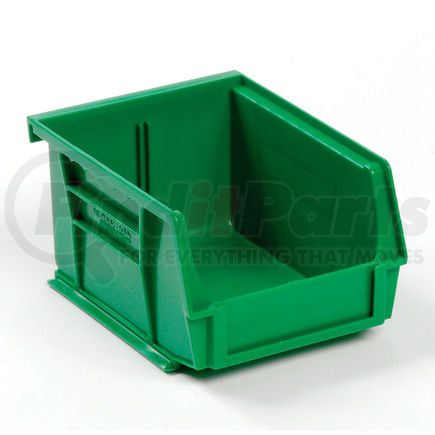 Quantum Storage Systems QUS210GN Global Industrial&#153; Plastic Stack & Hang Bin, 4-1/8"W x 5-3/8"D x 3"H, Green