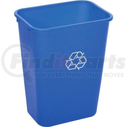 Global Industrial 4114-1 Global Industrial Deskside Recycling Wastebasket, 41-1/4 Quart, Blue