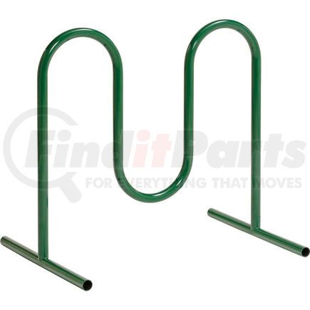 Global Industrial 652777FGN Global Industrial&#8482; 5-Bike Wave Bike Rack, Green, Free Standing