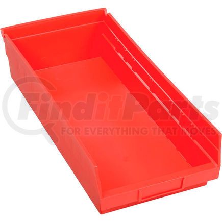 Quantum Storage Systems QSB108RD Global Industrial&#153; Plastic Nesting Storage Shelf Bin 8-3/8"W x 17-7/8"D x 4"H Red